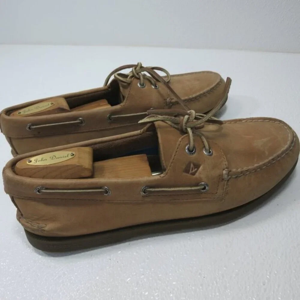 Sperry Oil Tanned Leather Deck Shoes Men's Casual Footwear Top-Sider Sz 10.5 M